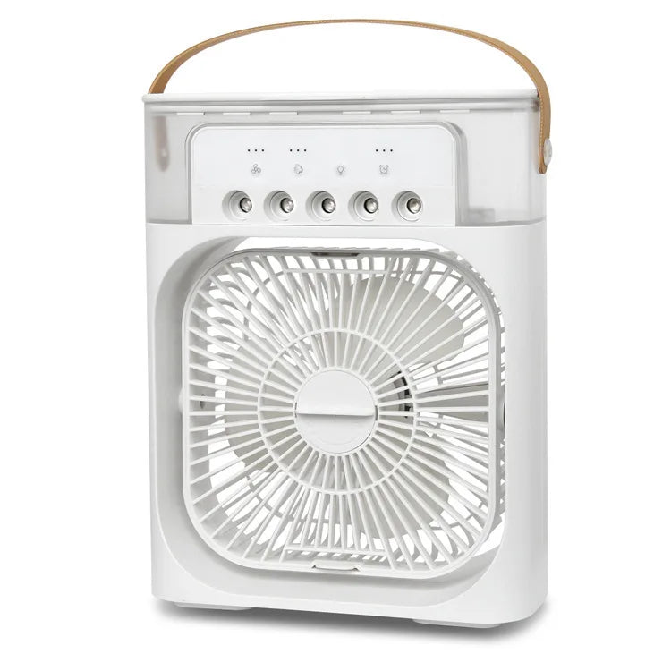 Spray small fan five hole humidification small refrigeration air conditioner mini fan water-cooled silent air cooler