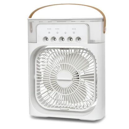 Spray small fan five hole humidification small refrigeration air conditioner mini fan water-cooled silent air cooler