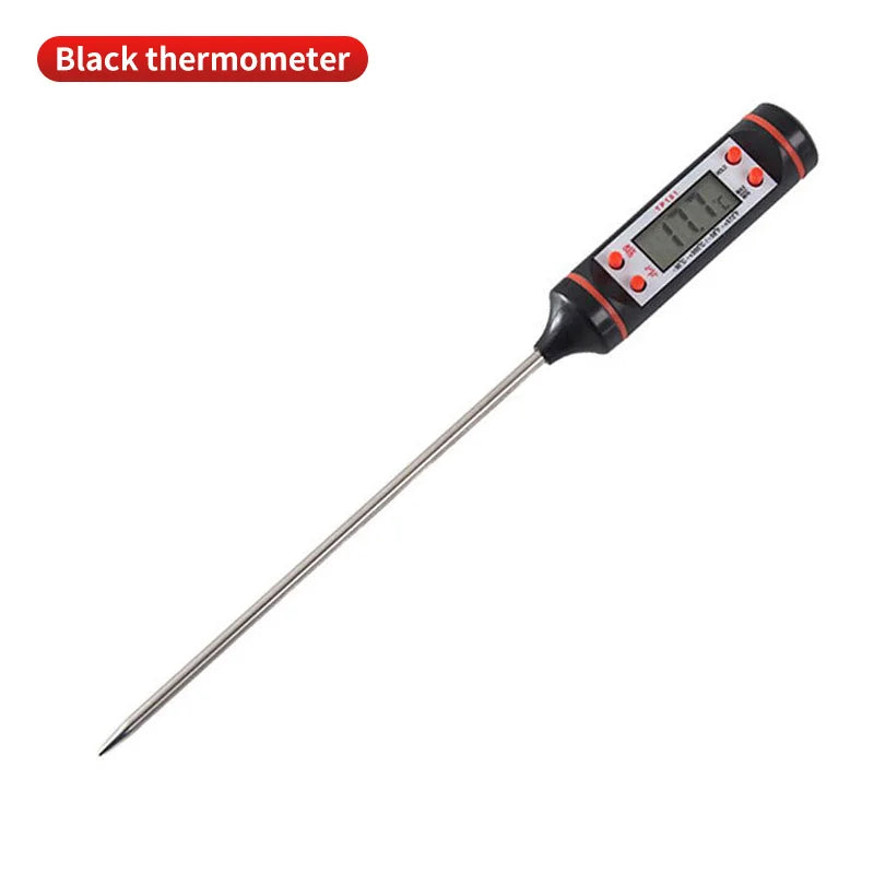 1pcs Digital Meat Thermometer with Probe Instant Read Kitchen Supplies for Milk BBQ Liquid Cooking Food Safety Testing