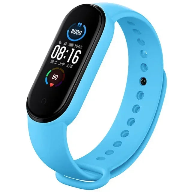 Watch Strap For Xiaomi Mi Band 7 6 5 4 3 Wristband Silicone Bracelet Wrist Straps MiBand 3/4 band5 band6 Smartwatch Accessories