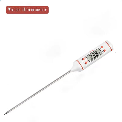 1pcs Digital Meat Thermometer with Probe Instant Read Kitchen Supplies for Milk BBQ Liquid Cooking Food Safety Testing