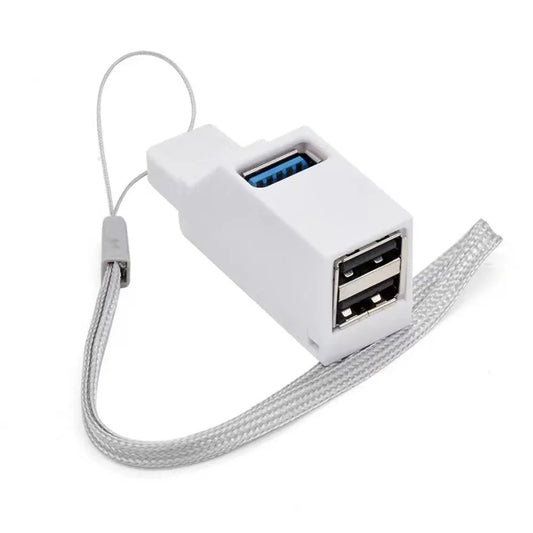 Usb port hub USB 3.0 HUB Adapter Extender Mini Splitter Box 1 to 3 Ports High Speed USB 2.0 For PC Laptop Disk Card Reader  PC